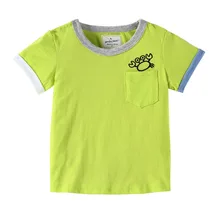 BOY'S Short-sleeved T-shirt Summer Wear New Style Childrenswear Children Solid Color Boy Children All-cotton T-Shirt Wholes