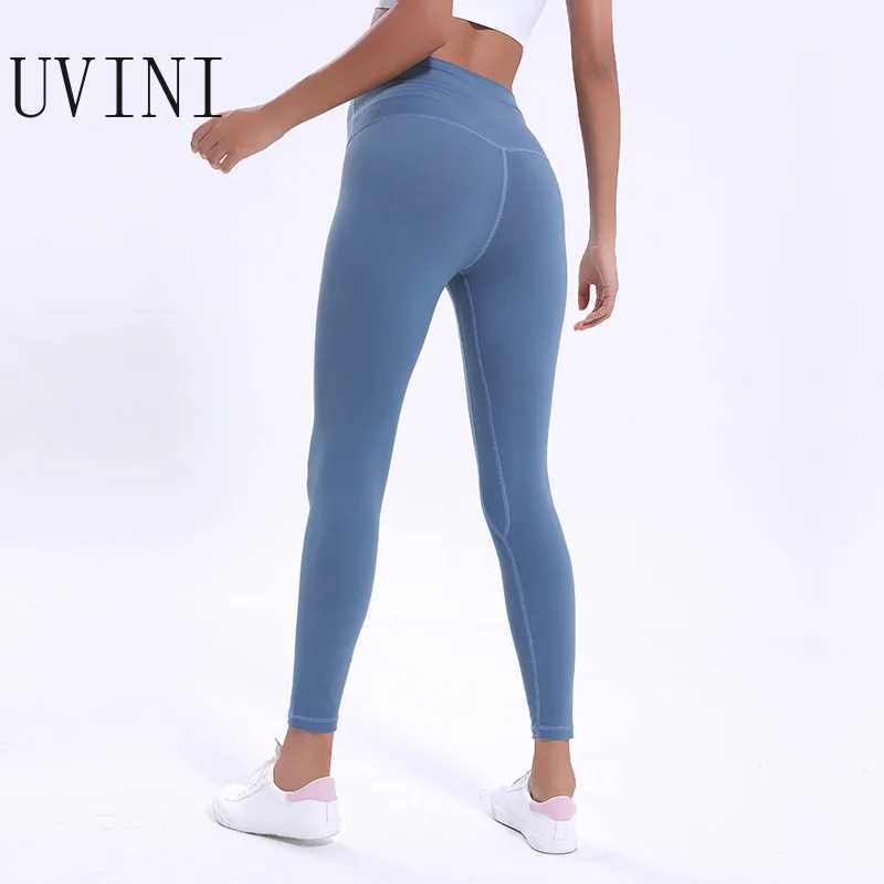 

UVINI Super Soft Hip Up Yoga Fitness Pants Women 4-Way Stretchy Sport Tights Anti-sweat High Waist Gym Athletic Leggings