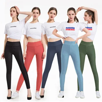 

High quality cross-border women's plus size legging high waist imitation denim leggings women 9CSNZ-GY