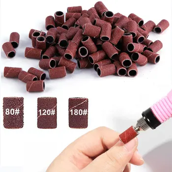 

80# 120# 180# Sanding Bands for Nails Drill Machine Nail Art Sanding Bands for UV Gel Acrylic Polish Remover for Nail Accessory
