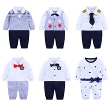 Cheap Baby Rompers Boys Jumpsuits Fashion Gentlmen Style Newborn Infantil Overalls Outfits Long Sleeves Toddler Clothes 0-18Months Cheap Baby Rompers Boys Jumpsuits Fashion Gentlmen Style Newborn Infantil Overalls Outfits Long Sleeves Toddler Clothes 0-18Months