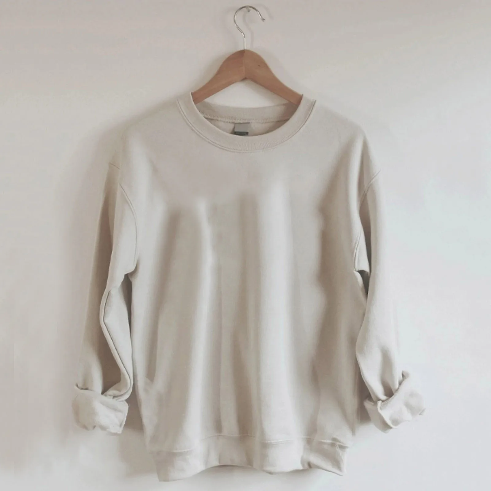 New Beige O-neck Casual Hoodies Women Winter Autumn Pullover Sweatshirt Female Pure Color Loose Tracksuit Перетягивать 2021 1