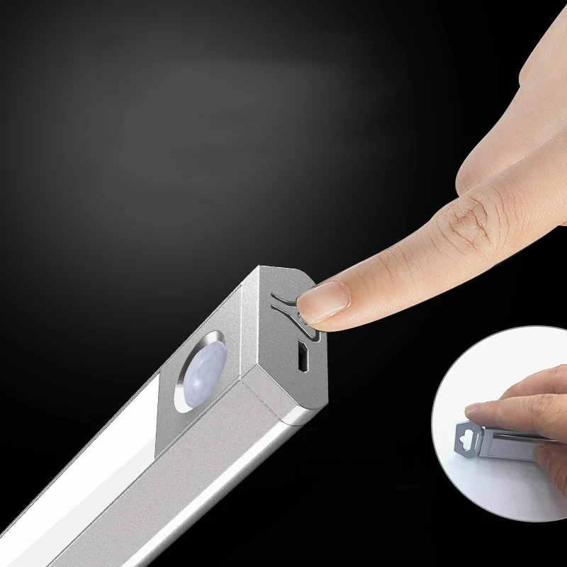 Motion Sensor Light 60 Led Cabinet Lighting Operated Wireless Nightlight Portable Magnetic Security Closet Light Stick Up Night