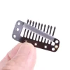 20pcs 10-Teeth Snap-Comb Wig Clips With Rubber For Hair Extension  Hair Snap Clips Weave Toupee Clips Styling Tools ► Photo 3/6