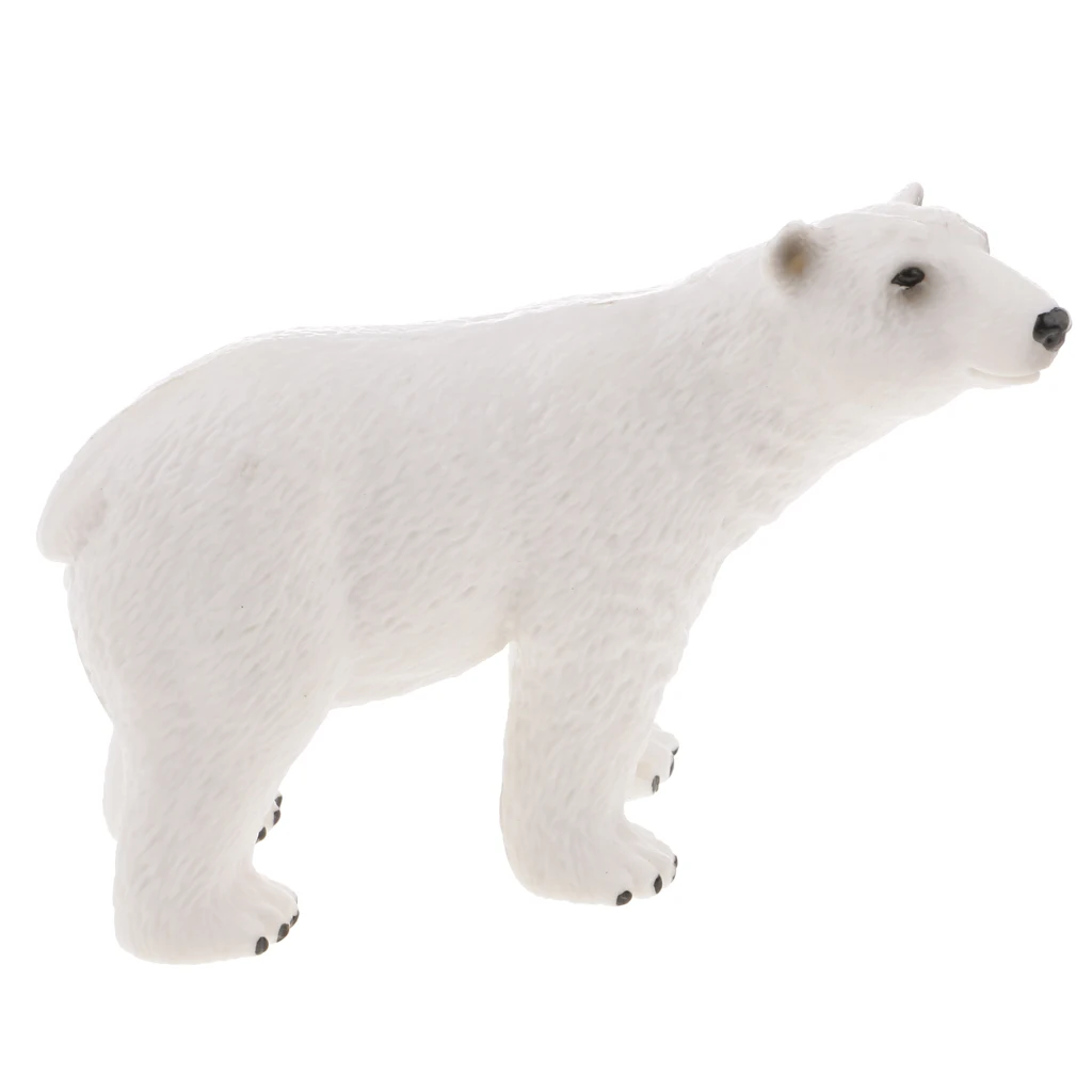 Realistic Polar Bear Wild Animal Figurine Model Action Figure Kids Toy #2