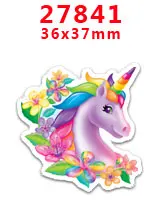 27841 30 шт. плоское украшение из смолы Единорог смолы pr28177 - Цвет: 27841
