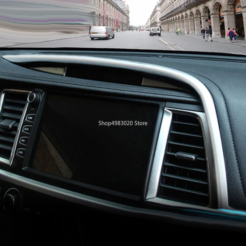Для Toyota Highlander автомобильный стикер Стайлинг средняя консоль центральный контроль Навигация Кондиционер Отделка Рамы 1 шт