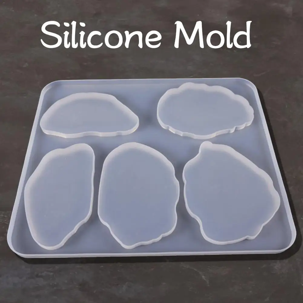 

Silicone Resin Molds Irregular Coasters Pendant Transparent Mold For Jewelry Making DIY Craft Decorations Resin Ornaments