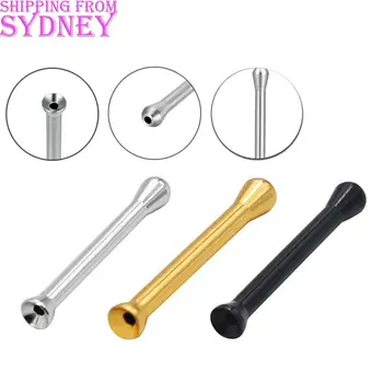 

5PCS Aluminum Alloy Snuff Straw Snorter Nasal Smoking Pipe Snuffer Smoking Tobacco Pipe Accessories