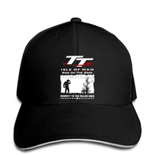 Isle Of Man Tt(Tourist Trophy) белая бейсболка, углеродная Черная Мужская свободная бейсболка с принтом, Coton snapback