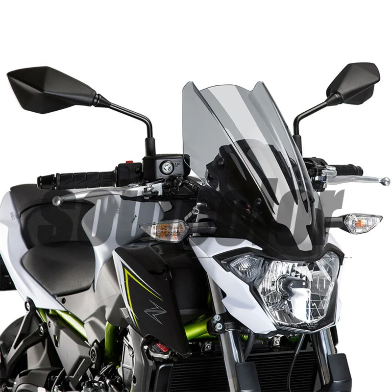 Крышки для лобового стекла мотоциклов Kawasaki Z650 дымовые линзы ветрового Z 650