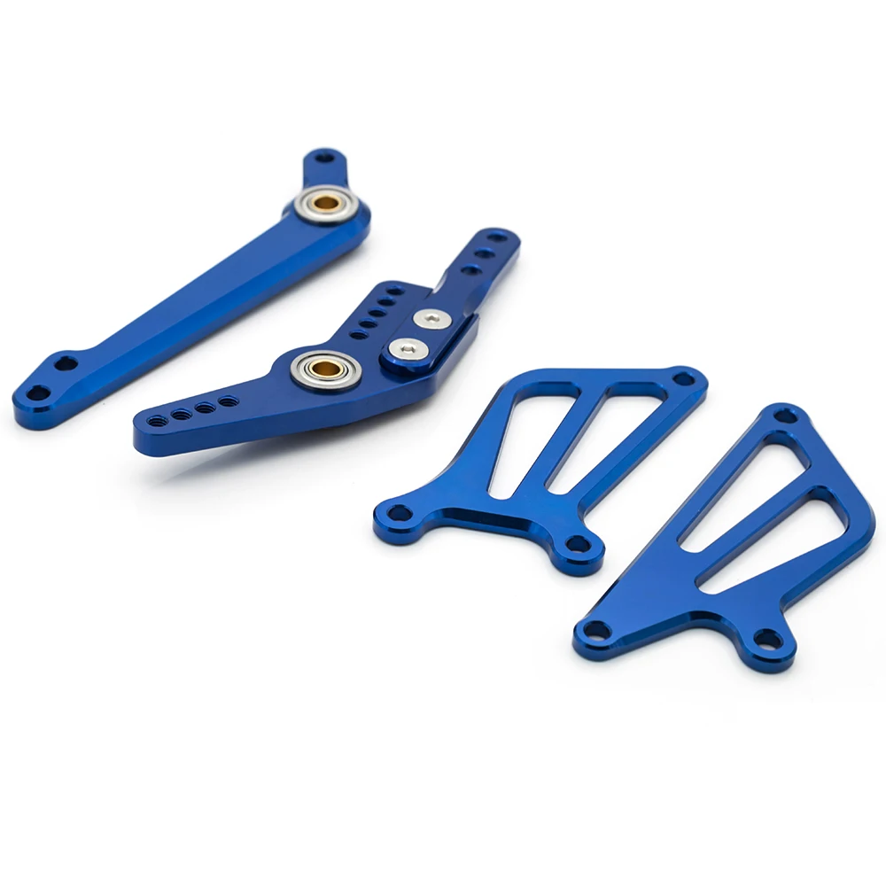 Blue ForHonda CBR1000RR 2004-2007 ЧПУ Алюминий сплав мотоцикла для ног подножек педаль Rearset запасные части - Цвет: Blue