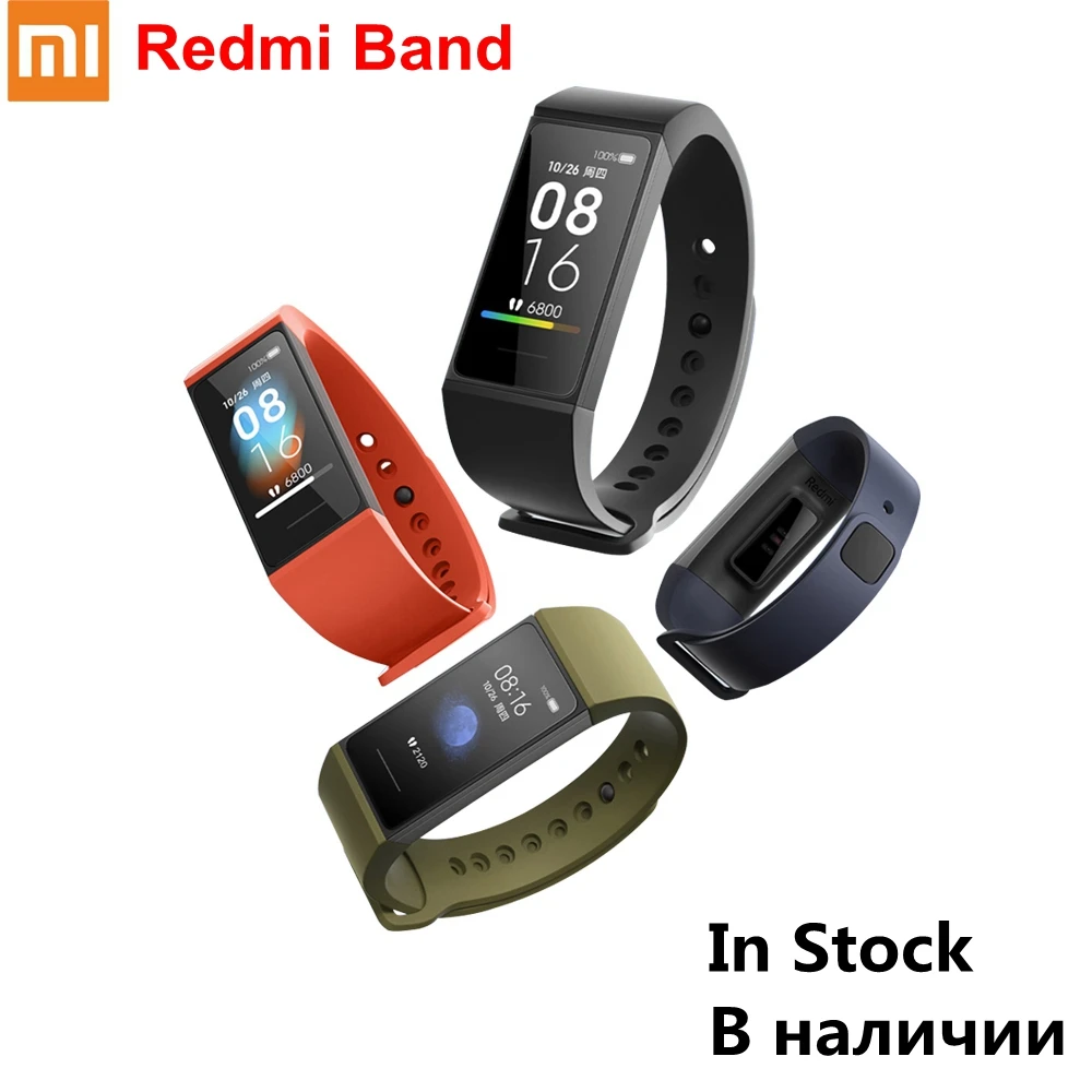 

Xiaomi Redmi Band Fitness Tracker Smart Bracelet 1.08" Color Touch Screen Multiple Dial 5ATM Waterproof Music Control In Stock