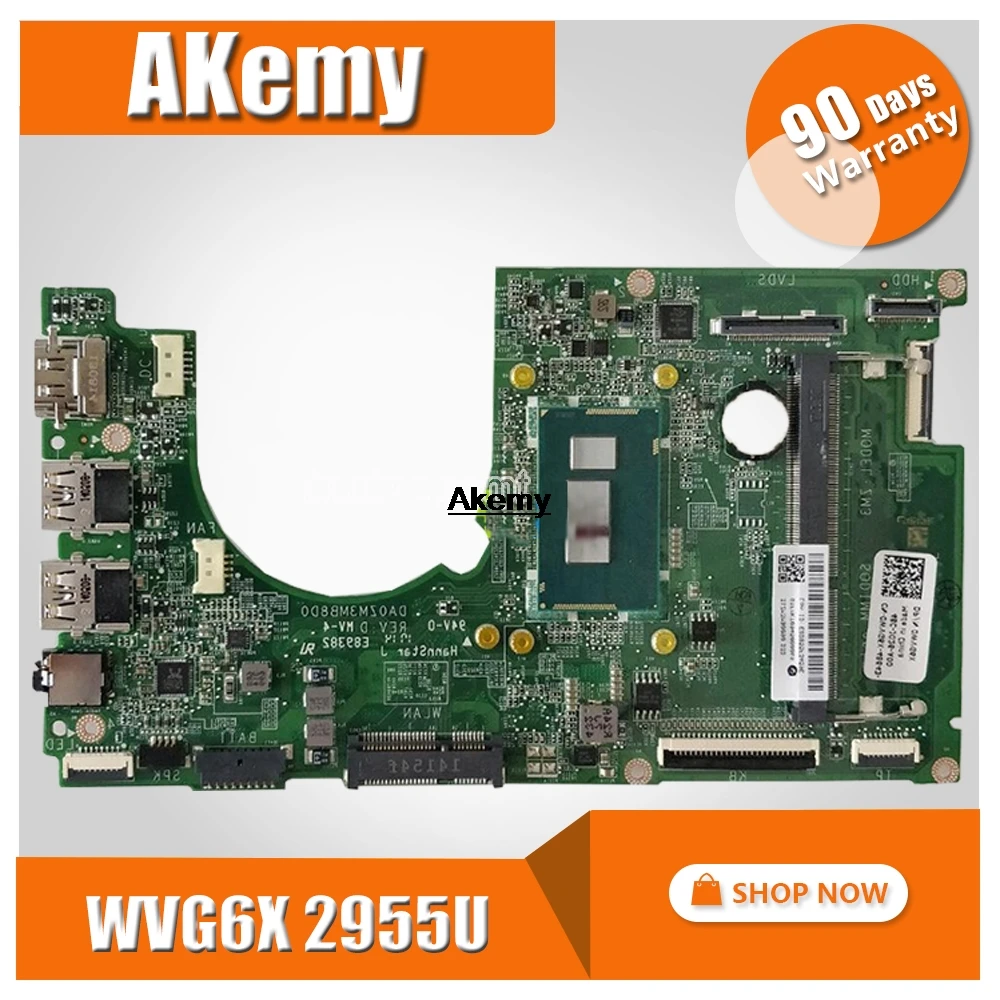 WVG6X 0WVG6X CN-0WVG6X Вт Процессор Cel2955U DA0ZM3MB8D0 материнская плата для ноутбука для Dell Inspiron 11 3137 ноутбук