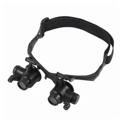 Loupe de sécurité professionnelle ajustable, montre de réparation, loupe à fort grossissement, Double tête 