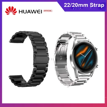 

22mm Watchband Stainless Steel Wristband Replacement for HUAWEI WATCH GT2 46mm / HONOR MagicWatch2 46mm / HONOR MagicWatch