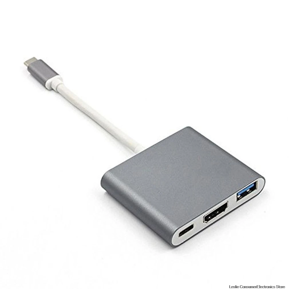 Mosible USB C концентратор к HDMI адаптер для Macbook Pro/Air Thunderbolt 3 концентратор USB Type C к HDMI 4K USB 3,0 порт USB-C питания