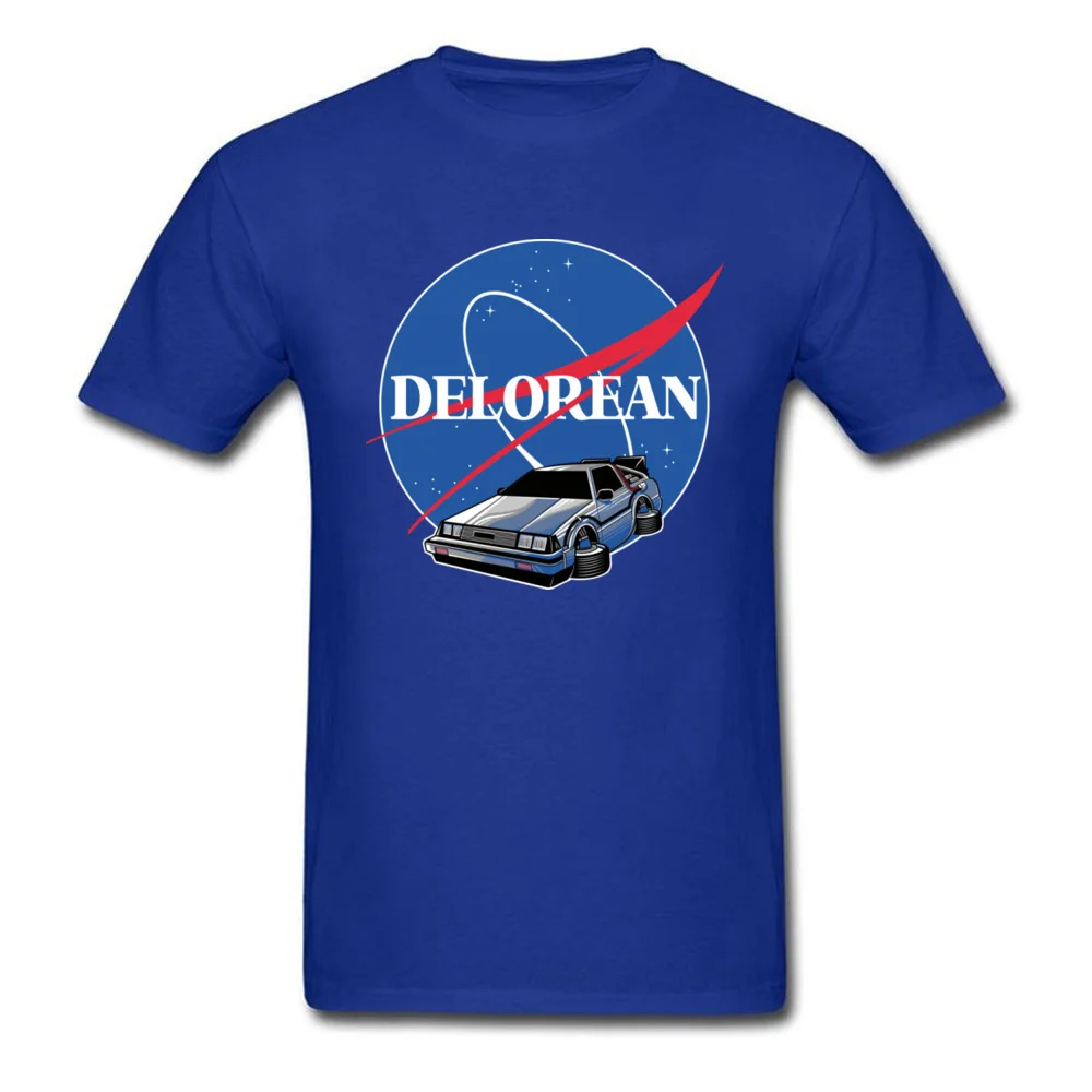 DELOREAN_SPACE_10602 T Shirts 2018 Fashion Short Sleeve comfortable Pure Cotton O Neck Men Tops Shirts Top T-shirts NEW YEAR DAY DELOREAN_SPACE_10602 blue