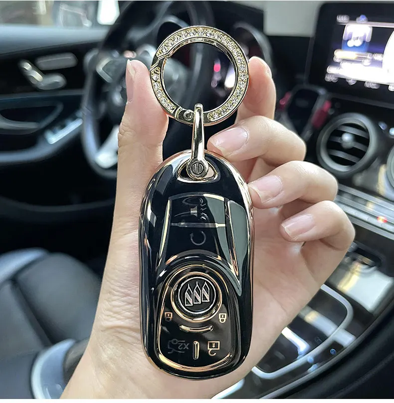 Nuova copertura della cassa chiave dell'automobile di TPU per Buick Envision Vervno GS 20T 28T Encore nuovo LACROSSE Opel Astra k accessori Auto Auto portachiavi - H2abaab5a7e45485892ccf79928a5d6bdO