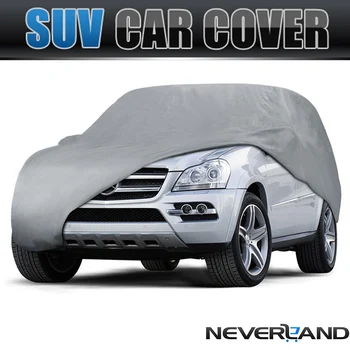 

XL Indoor Full SUV Car Cover Sun UV Protective Snow Dust Resistant Protection Size Car Covers Gray