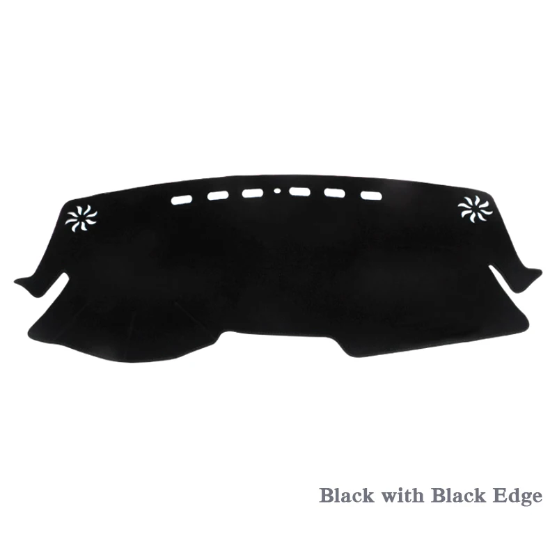 Black Black LHD Автомобильный Стайлинг приборной панели Избегайте света Pad Инструмент крышка платформы коврики Роза для Toyota CHR-Настоящее LHD и RHD Анти-пыль Pad - Название цвета: Black Black LHD