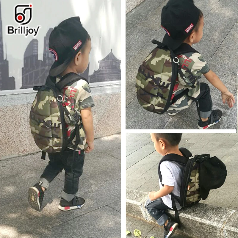 Brilljoy Children Backpack Mochila Feminina Brand Designer Creative cartoon Camouflage Leisure Mini Backpack School Bag Rucksack 3