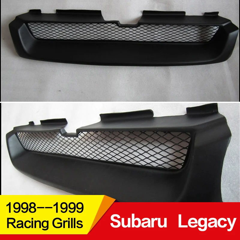 Использование для Subaru Legacy Racing Grills 1998 1999 год углеродное волокно Refitt Передняя Центральная гоночная решетка крышка аксессуары