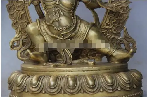 YM 305 9,8 Тибет Тибетский буддист Ваджрапани(Chana Dorje) бронзовая статуэтка Будды