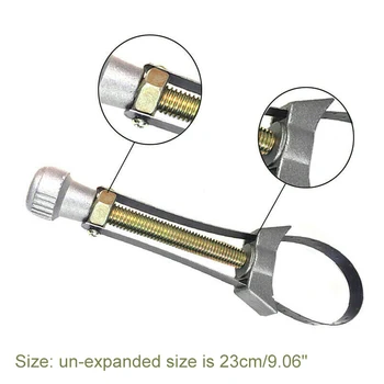 

Mayitr 1pc Aluminium Car Motorcycle Oil Filter Removal Tool Strap Type Wrench Adjustable Diameter 60-120mm Accessories