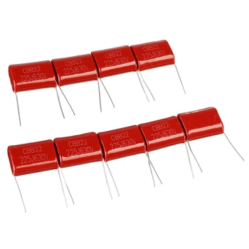 

10pcs 630V225J 25MM 2.2UF 2200NF 225 630V CBB Polypropylene Film Capacitor Accessory