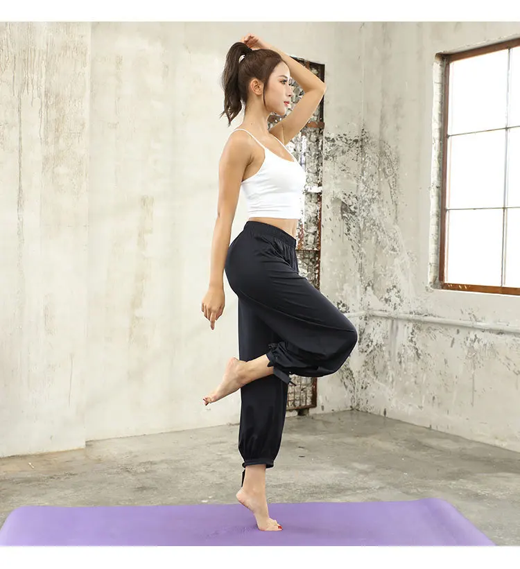 Autumn Loose-Fit Yoga Athletic Pants Quick-Dry Running Pants Casual Slimming Lantern Dance Trousers Women's