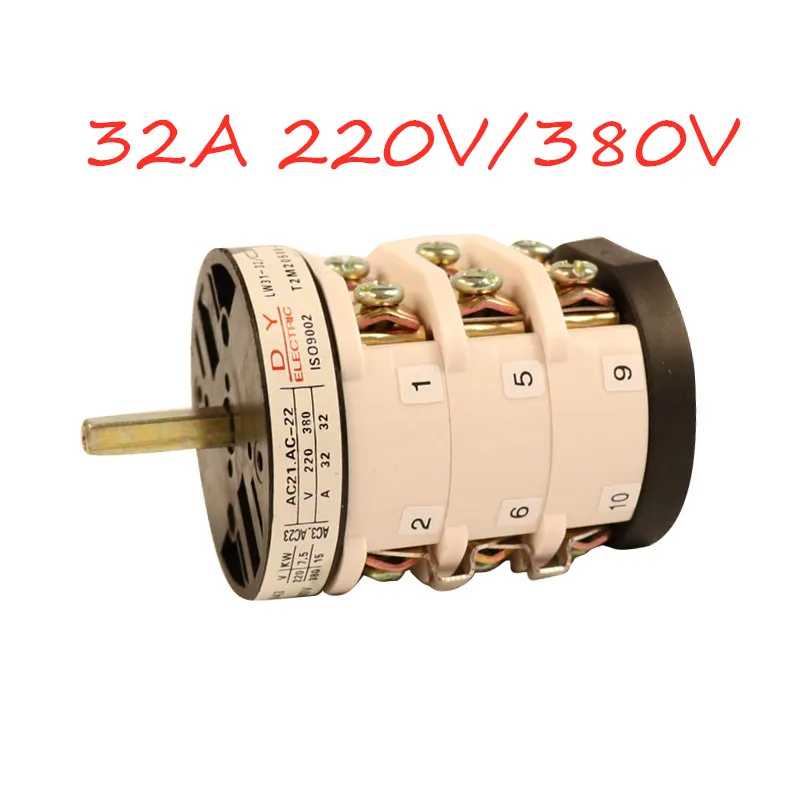 32A 220/380V Forward Reverse Switch for Car Tyre Changer Machine Tire Machine Replacement Part Turn Table Pedal Motor Switch afbeelding