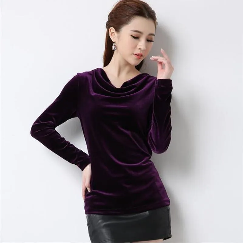 Plus size velour tops Clearance