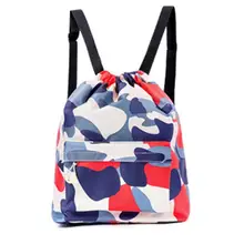 Рюкзак для плавания на шнурке, фитнес с разделителем для сухого и влажного шнурка, на молнии, с принтом, сумка для хранения купальника