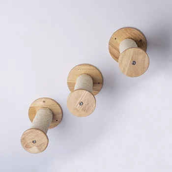 

Play Toy Durable Space Saving Cat Scratching Post Wall Mounted Easy Install Activity Sisal Rope Climber Pet Supplies Pole