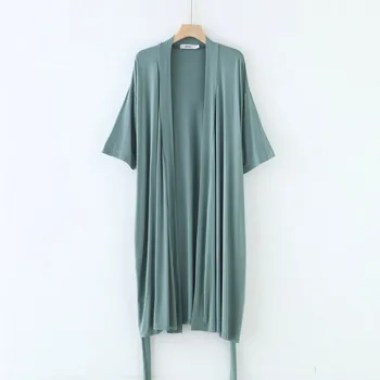 Kimono Donna Estate Vestaglie Comodo Modale Indumenti da notte Manica corta Accappatoi Donna Allentato Plus Size Abiti per la casa Ropa Mujer 1