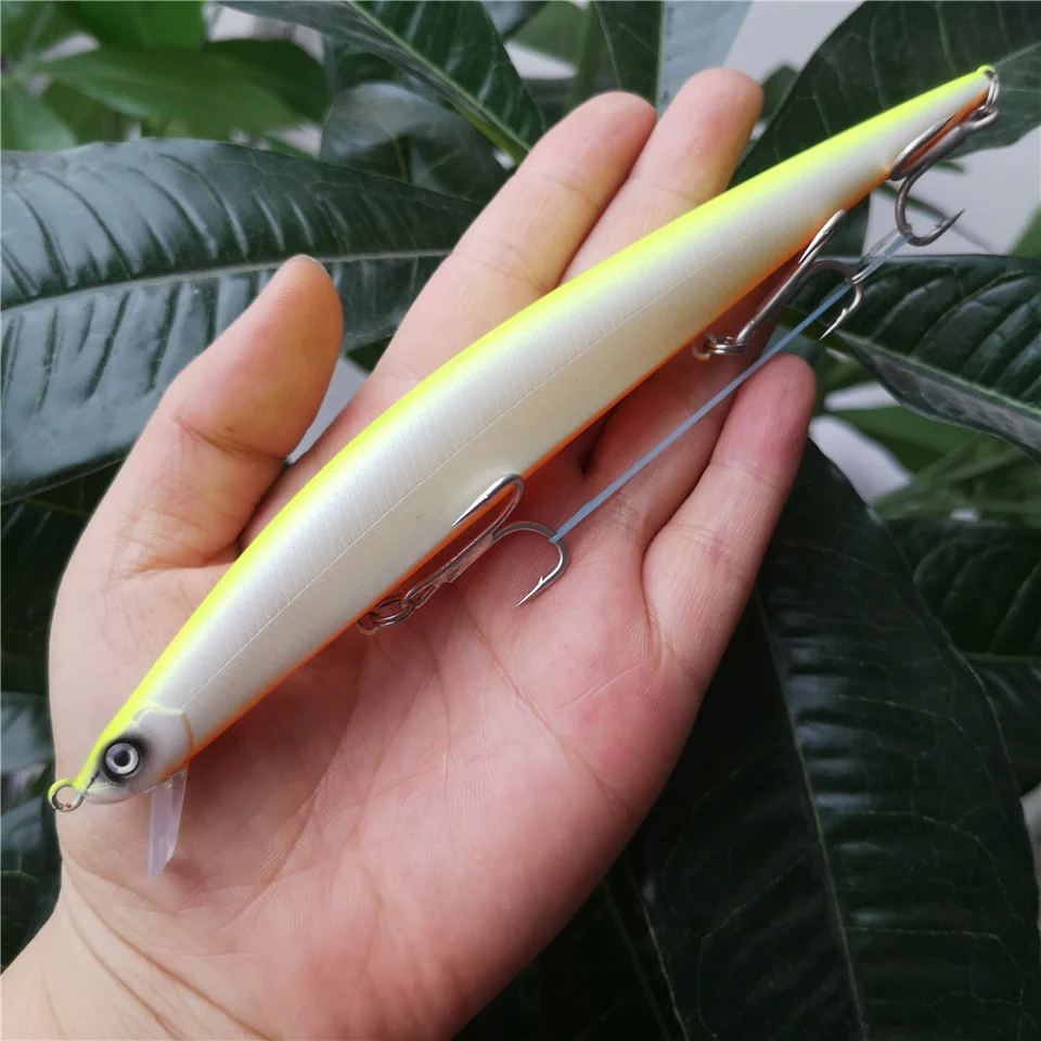 SWOLFY 3 teile/los Angeln Schwimm Minnow Lure 30g/175mm 7 farben Große Meer Künstliche Jerkbait Harte Wobbler schwimmen Köder – Detail 7