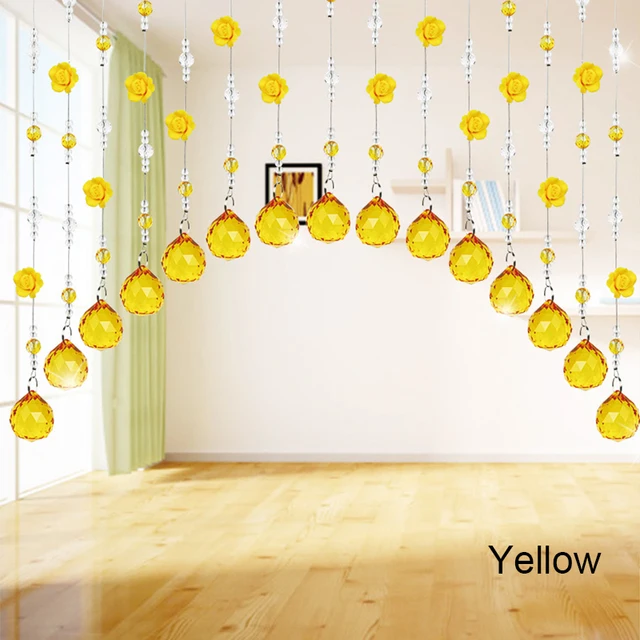 크리스탈 유리 구슬 커튼