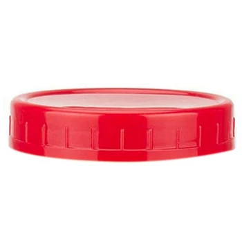 

Mason Jar Lids Wide Mouth Round Colored Plastic Lid for Mason Canning Jar, 16PCS