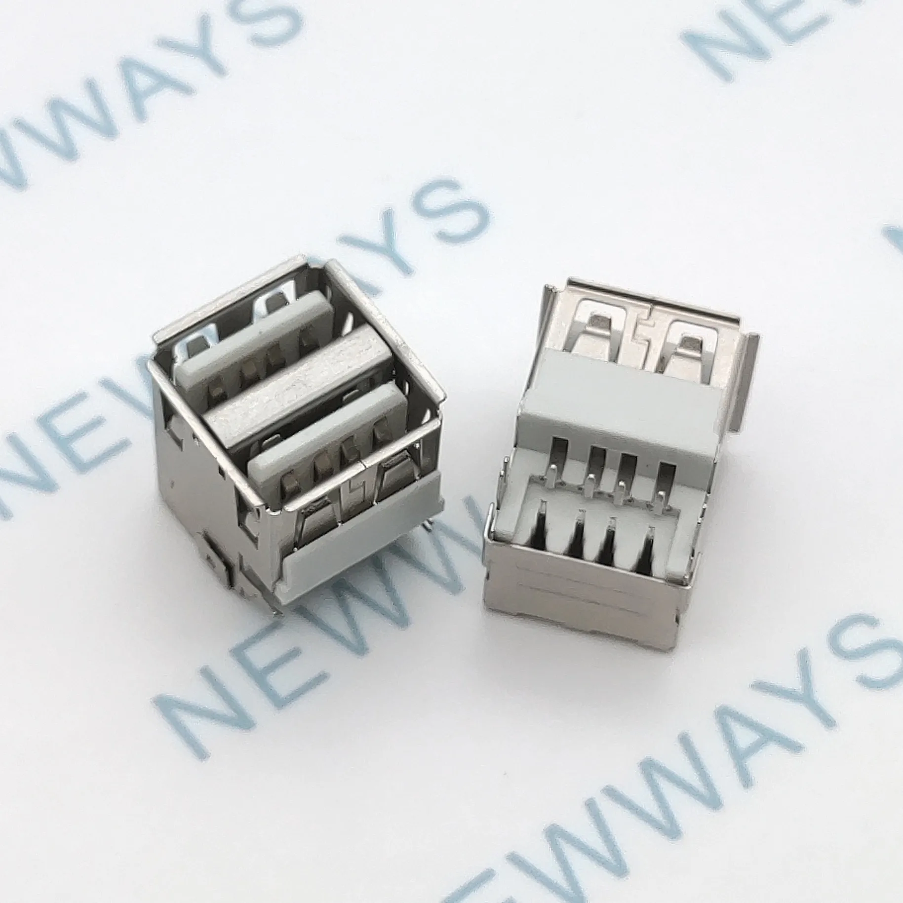 10 шт. двойной слой USB2.0 разъем типа гнездо 90 градусов USB Famale разъем
