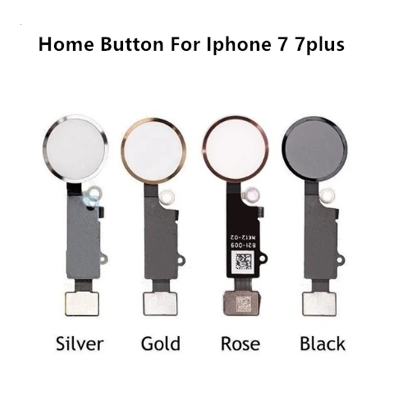 Кнопка для IPhone 7 Home с гибким кабелем /7plus черная/белая/Золотая/Розовая дома