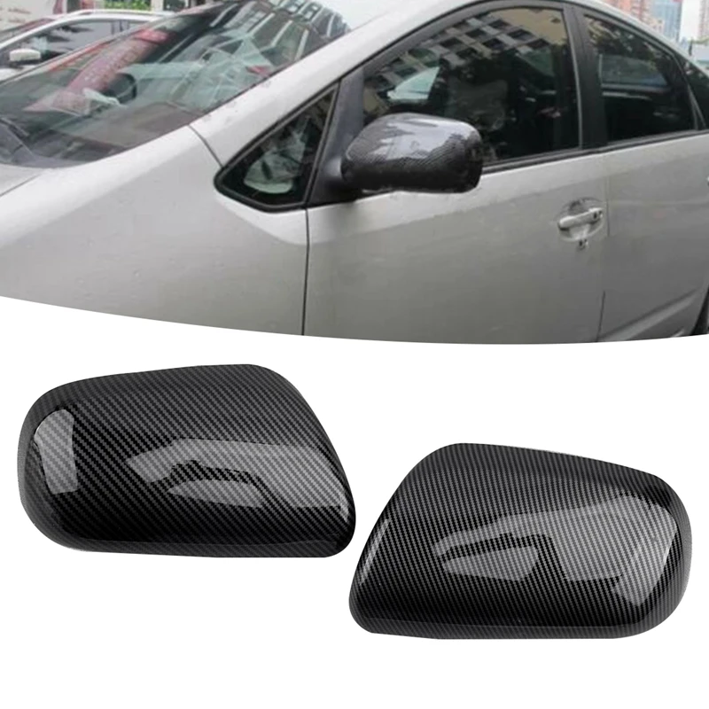 Carbon Fiber Car Rearview Side Mirror Cover for Toyota Vios Yaris Prius