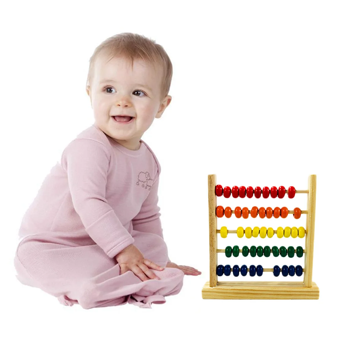 Обучающая игрушка мини деревянный Abacus дети ранняя математическая обучающая игрушка цифры подсчета счетные бусины Abacus