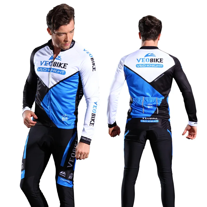 Brand Winter Thermal Fleece Pro Team Cycling Jersey Set Long Sleeve Bicycle Clothes Mountain Bike MTB Clothing Men Women - Цвет: 3
