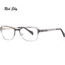 Женские оптические квадратные металлические очки с оправой по рецепту, прозрачные очки для близорукости, прозрачные линзы, очки из нержавеющей стали