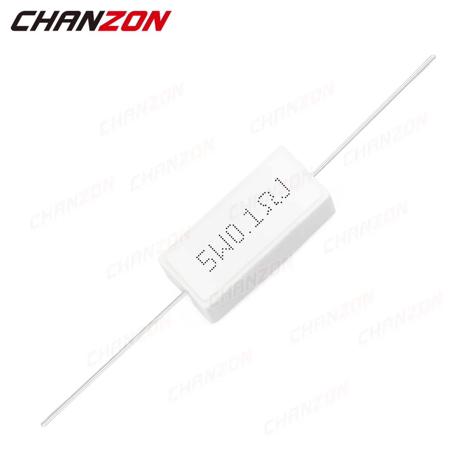 10 Stück 5 W Zementwiderstand 0,5 2 30 33 100 330 1 K Ohm Keramik-Drahtwiderstände SQP5W 5 Watt 0,22 Ohm 5 Ohm 47 Ohm Festwiderstand – Detail 2