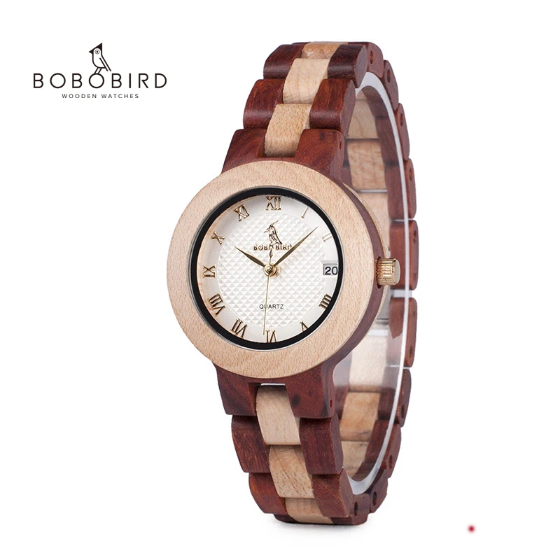 Часы BOBO BIRD Wood женские часы роскошный браслет с тонким деревянным ремешком
