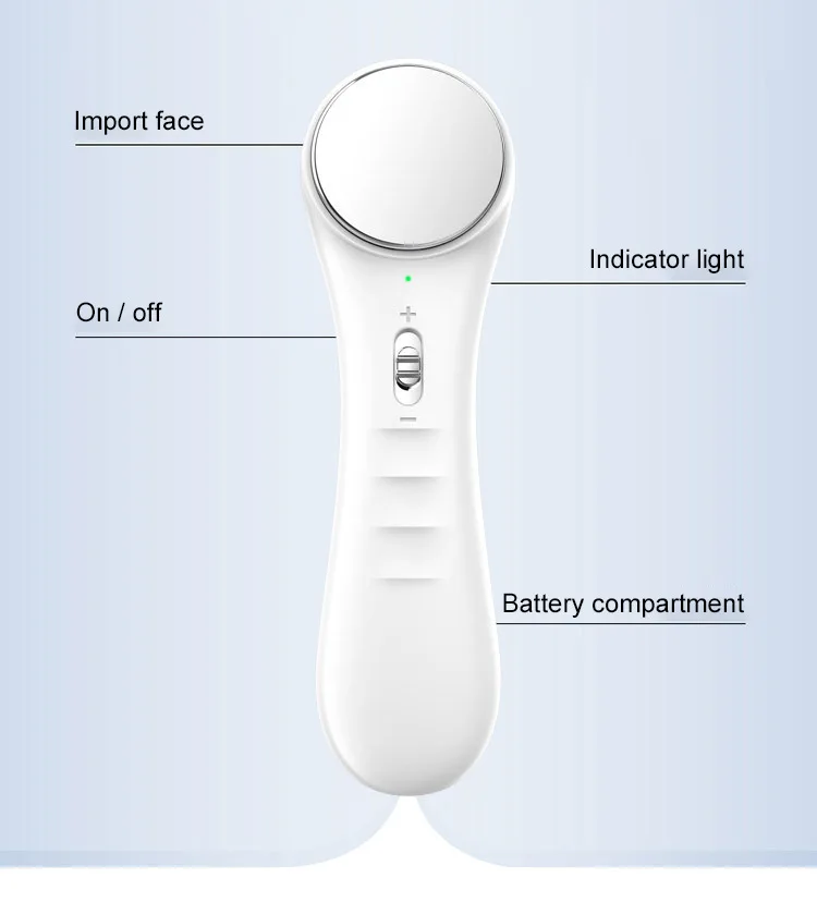 Ионно-импортный инструмент извлекающий Инструмент вибрационный Очищающий Инструмент для чистки лица косметическое оборудование