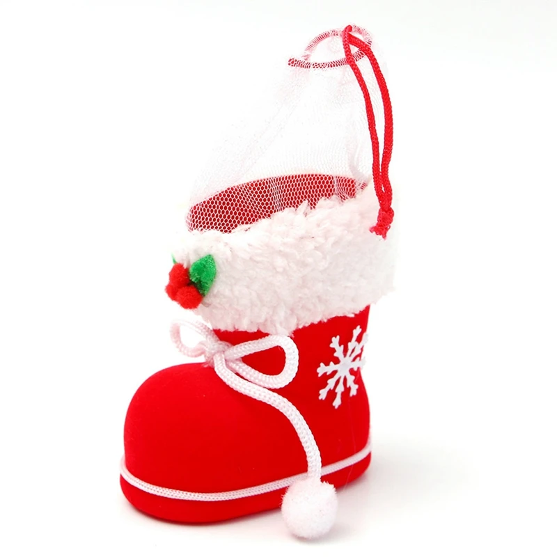 3 шт./компл. Подарочная Конфета Рождественские туфли украшения Xmas Tree сапоги-чулки висит мешок эльфы