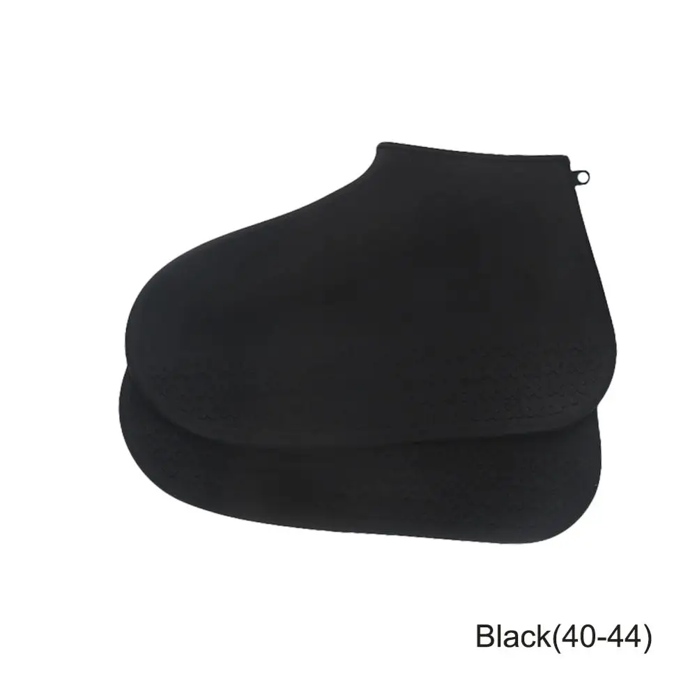Black(40-44) Открытый силиконовый водонепроницаемый чехол для обуви, непромокаемый, для кемпинга, пешего туризма, пикника, противоскользящий чехол для спортивной обуви, аксессуары, 4 цвета - Цвет: Black(40-44)
